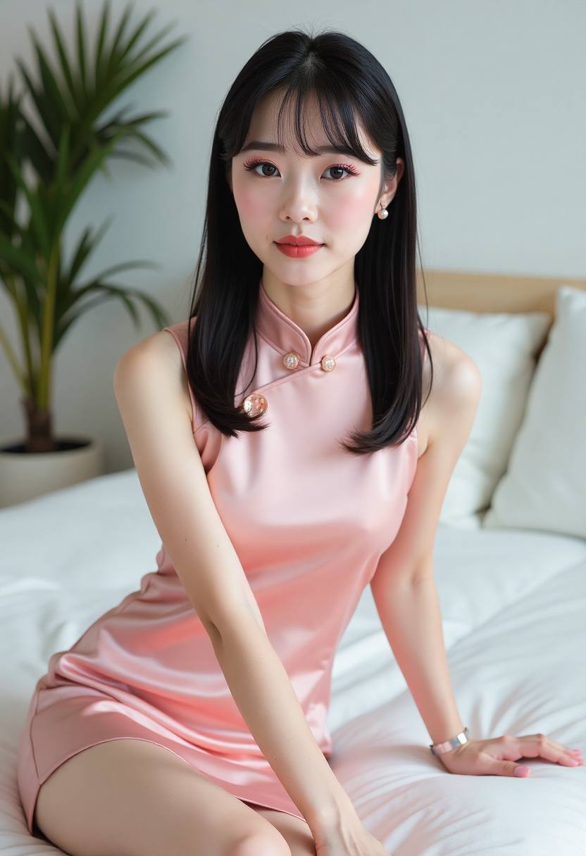 主播进行舒缓瑜伽练习